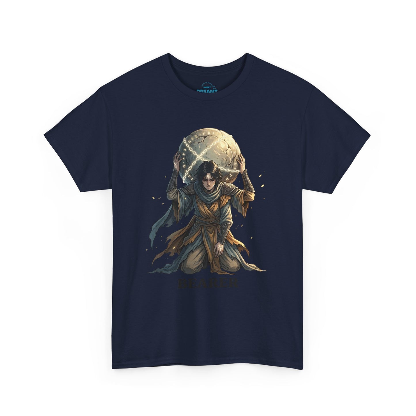 Bearer Fantasy T-Shirt — 'BEARER' Atlas‑Style Mythic Graphic Tee