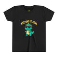 Kids Tee - "Keeping It Real" Cool Dino Graphic Youth T-Shirt