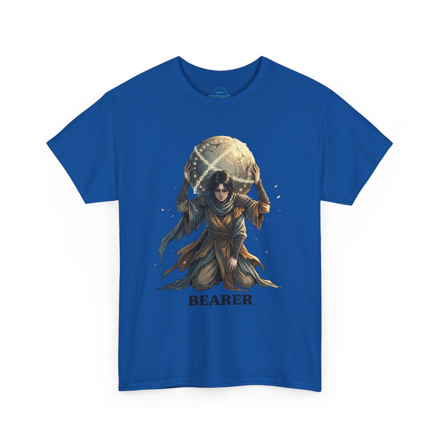 Bearer Fantasy T-Shirt — 'BEARER' Atlas‑Style Mythic Graphic Tee