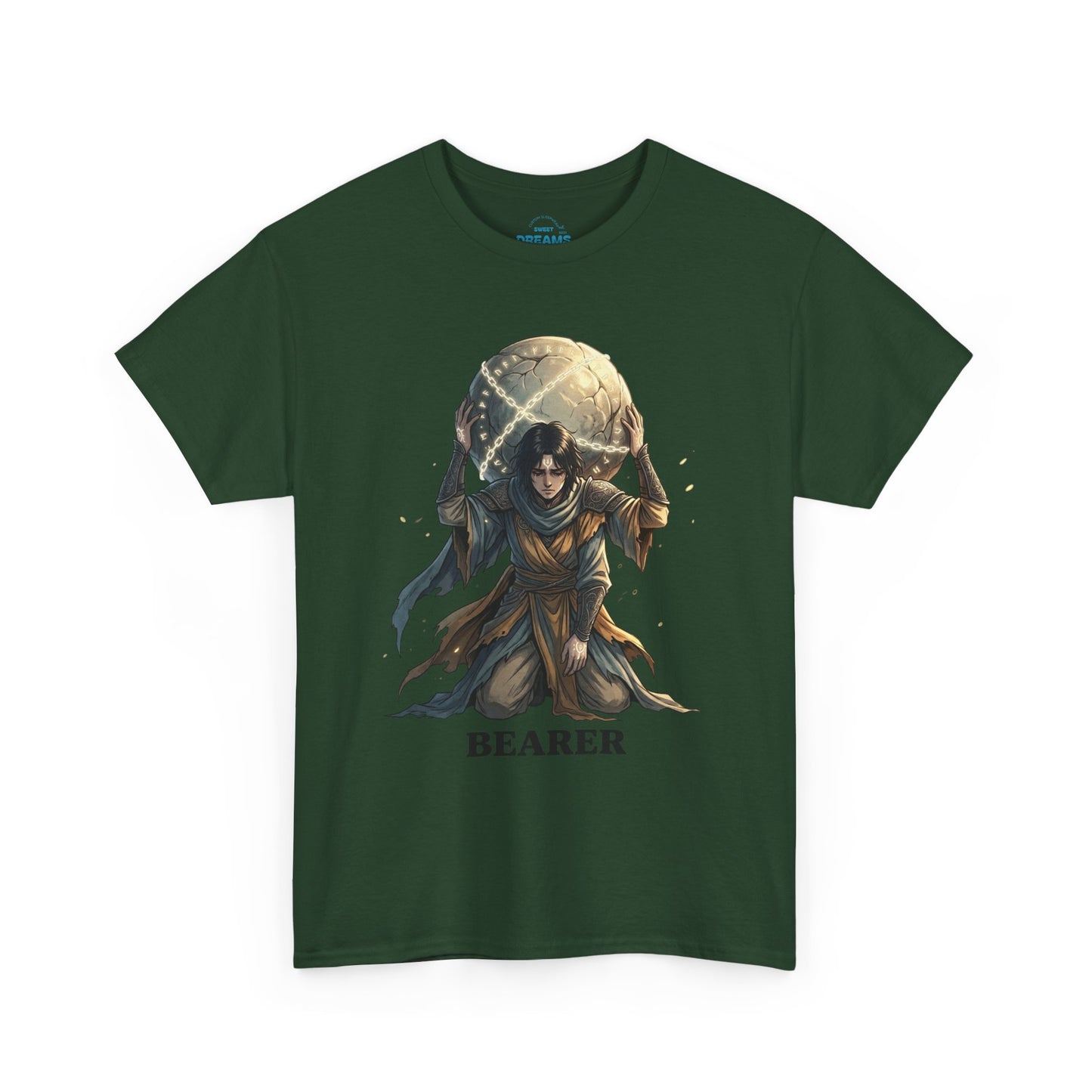 Bearer Fantasy T-Shirt — 'BEARER' Atlas‑Style Mythic Graphic Tee