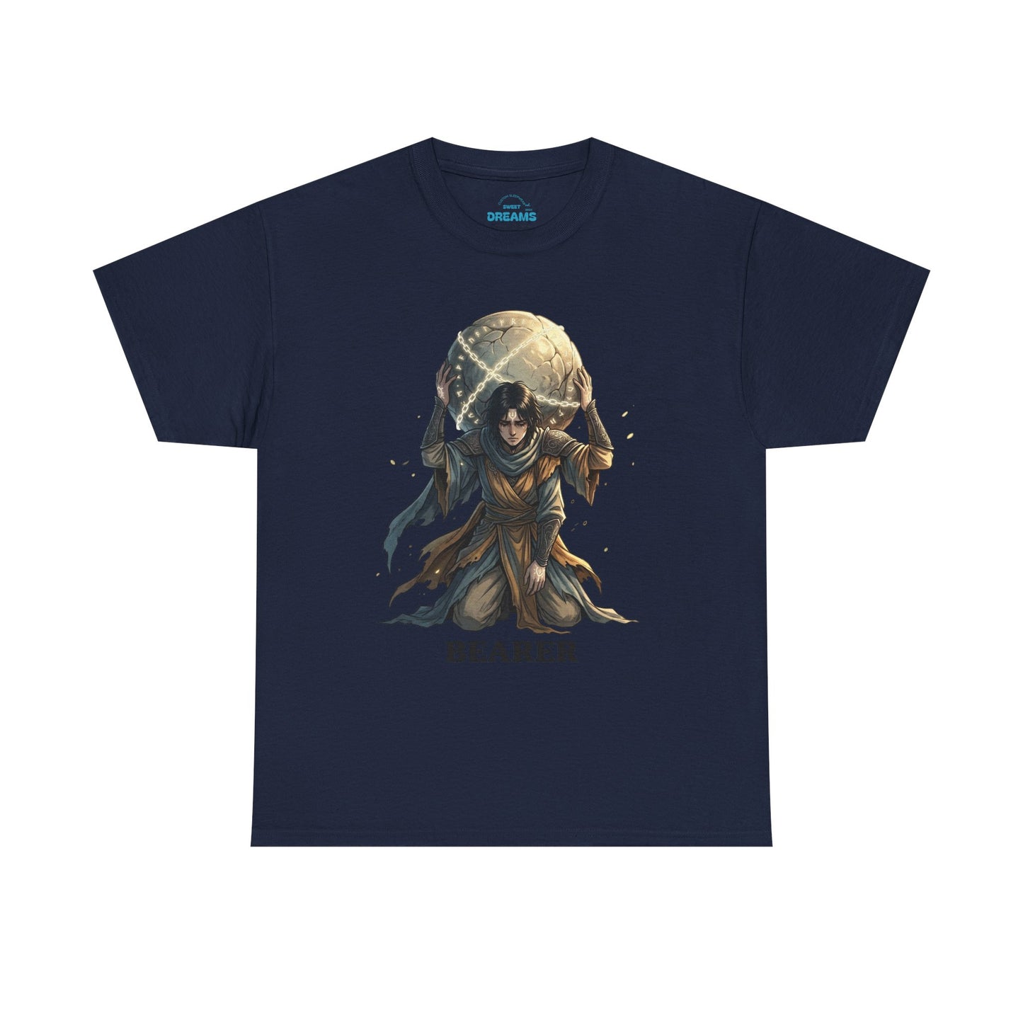 Bearer Fantasy T-Shirt — 'BEARER' Atlas‑Style Mythic Graphic Tee