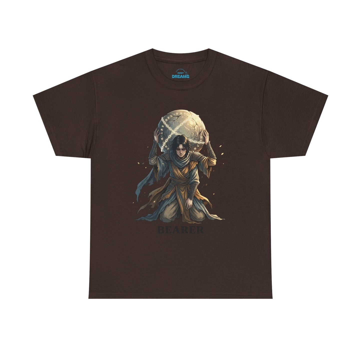 Bearer Fantasy T-Shirt — 'BEARER' Atlas‑Style Mythic Graphic Tee