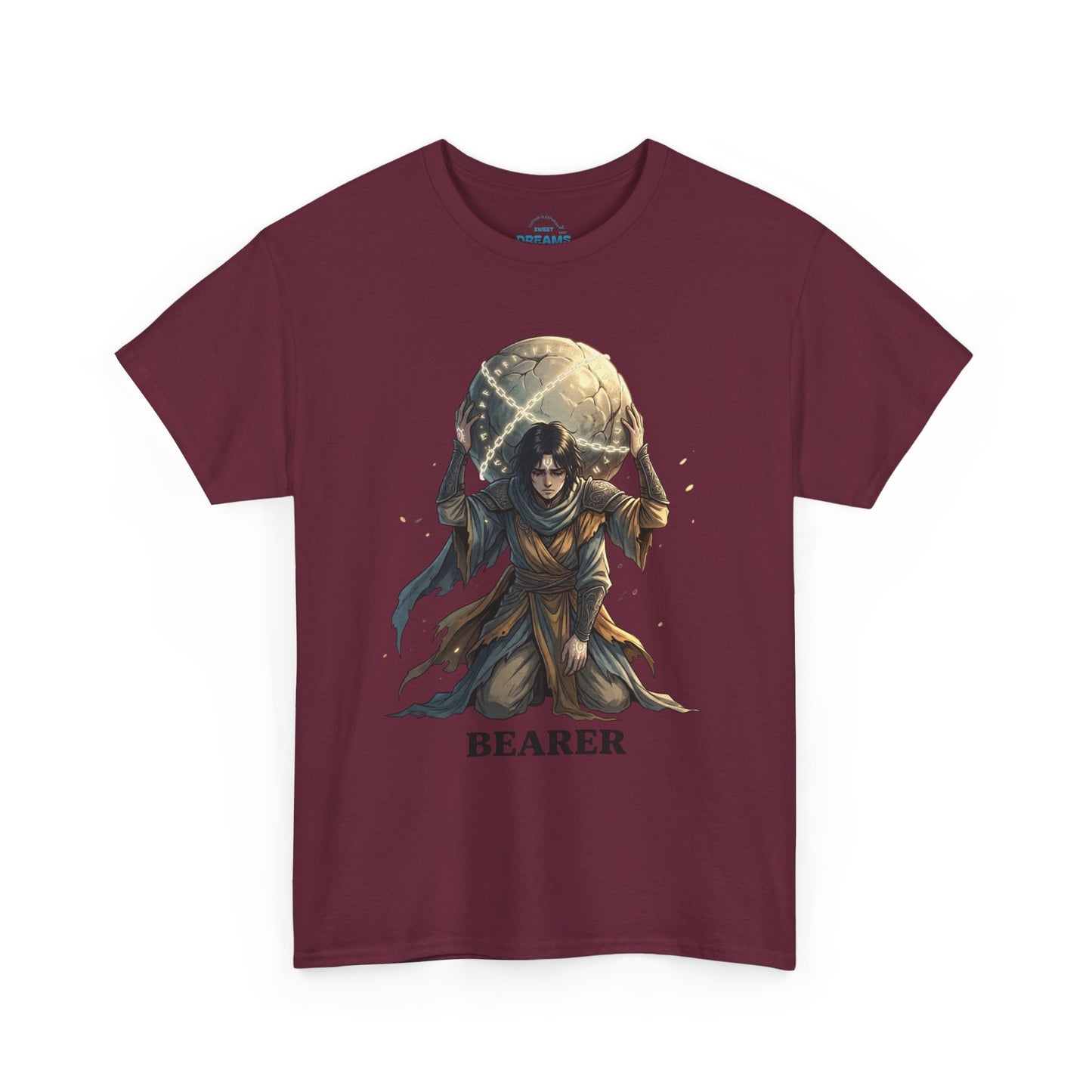 Bearer Fantasy T-Shirt — 'BEARER' Atlas‑Style Mythic Graphic Tee