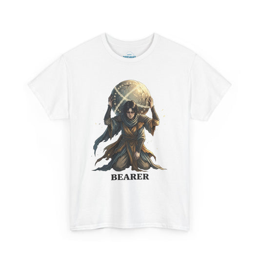Bearer Fantasy T-Shirt — 'BEARER' Atlas‑Style Mythic Graphic Tee