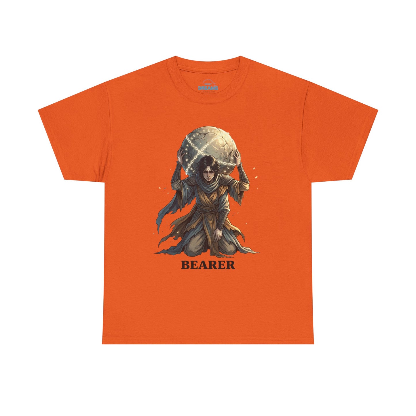 Bearer Fantasy T-Shirt — 'BEARER' Atlas‑Style Mythic Graphic Tee