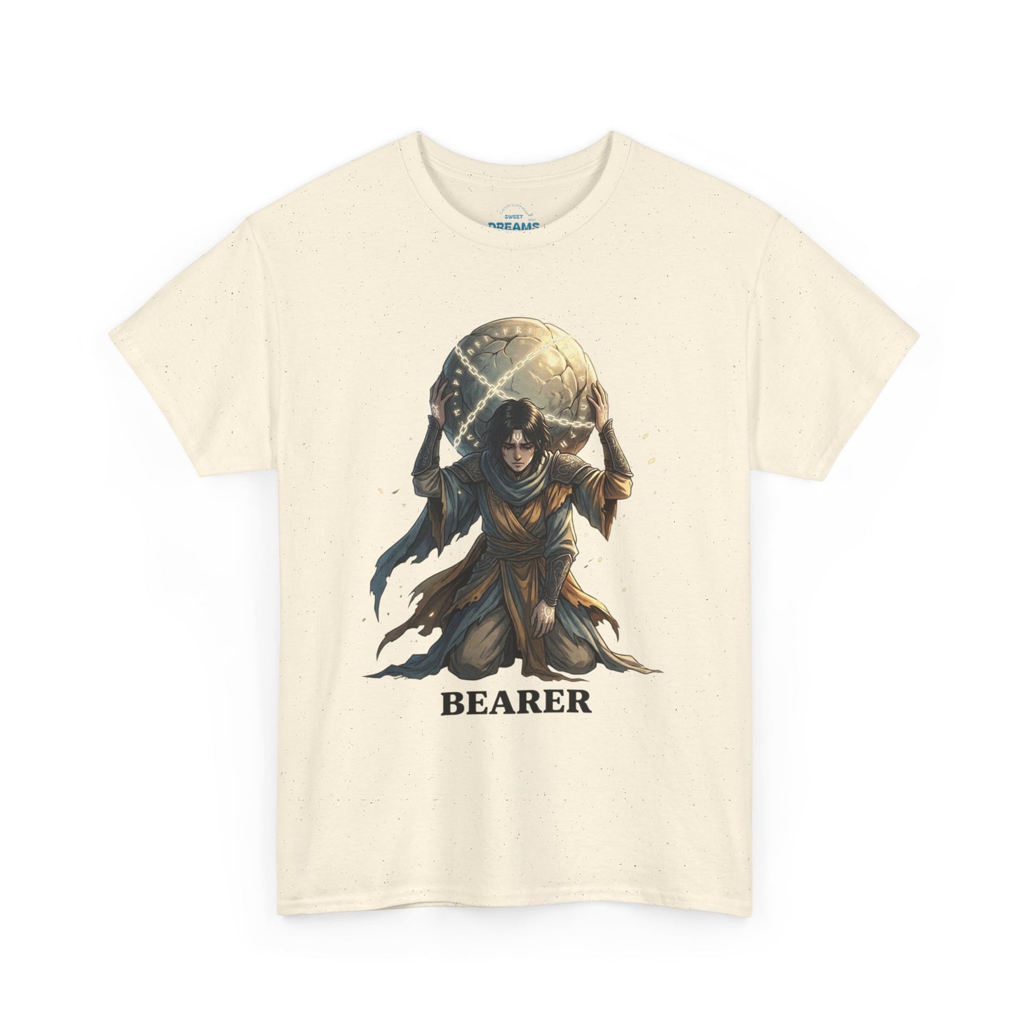 Bearer Fantasy T-Shirt — 'BEARER' Atlas‑Style Mythic Graphic Tee