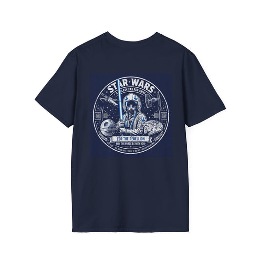 Starfleet Navy Pocket T-Shirt — Subtle Sci‑Fi Emblem Tee