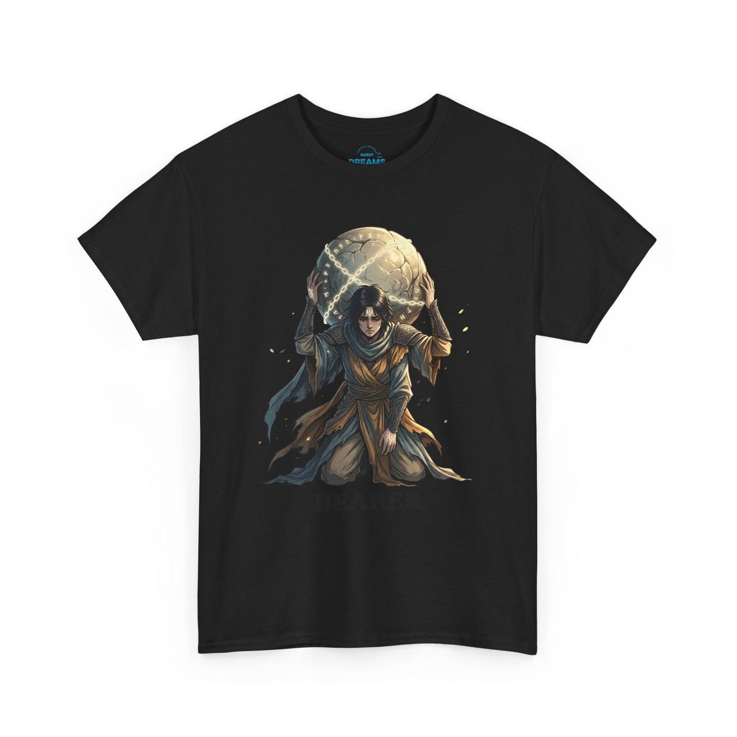Bearer Fantasy T-Shirt — 'BEARER' Atlas‑Style Mythic Graphic Tee