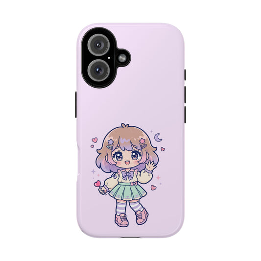 Cute Kawaii Girl iPhone 16 Case