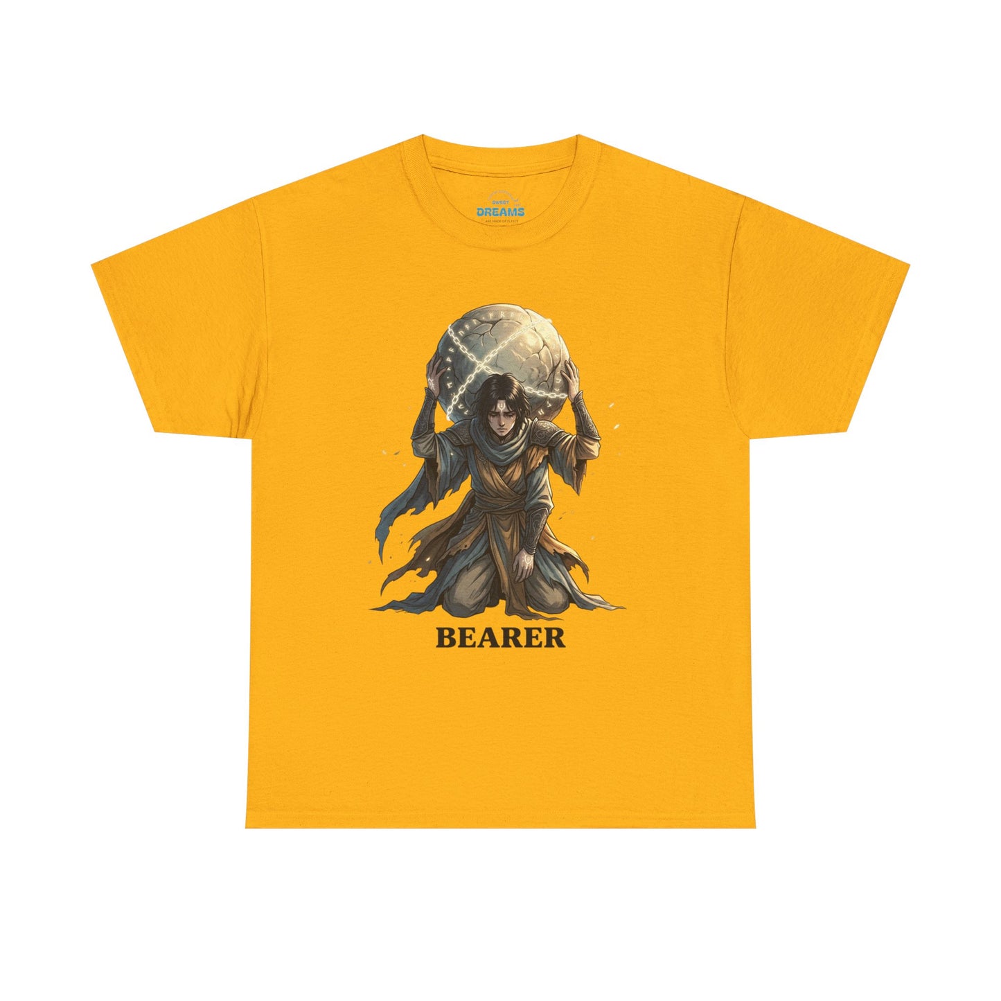 Bearer Fantasy T-Shirt — 'BEARER' Atlas‑Style Mythic Graphic Tee