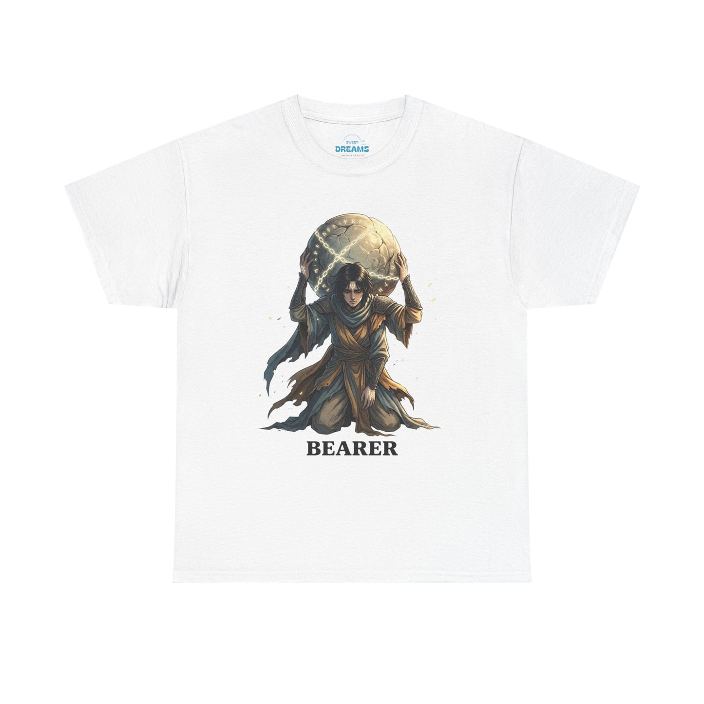 Bearer Fantasy T-Shirt — 'BEARER' Atlas‑Style Mythic Graphic Tee