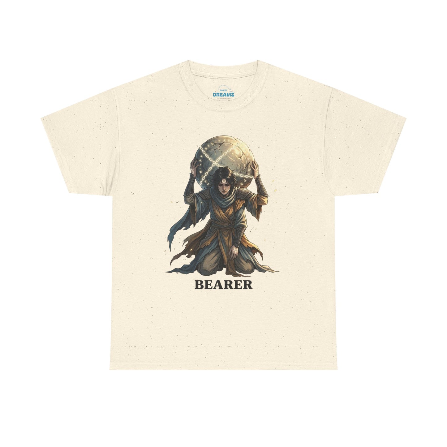Bearer Fantasy T-Shirt — 'BEARER' Atlas‑Style Mythic Graphic Tee