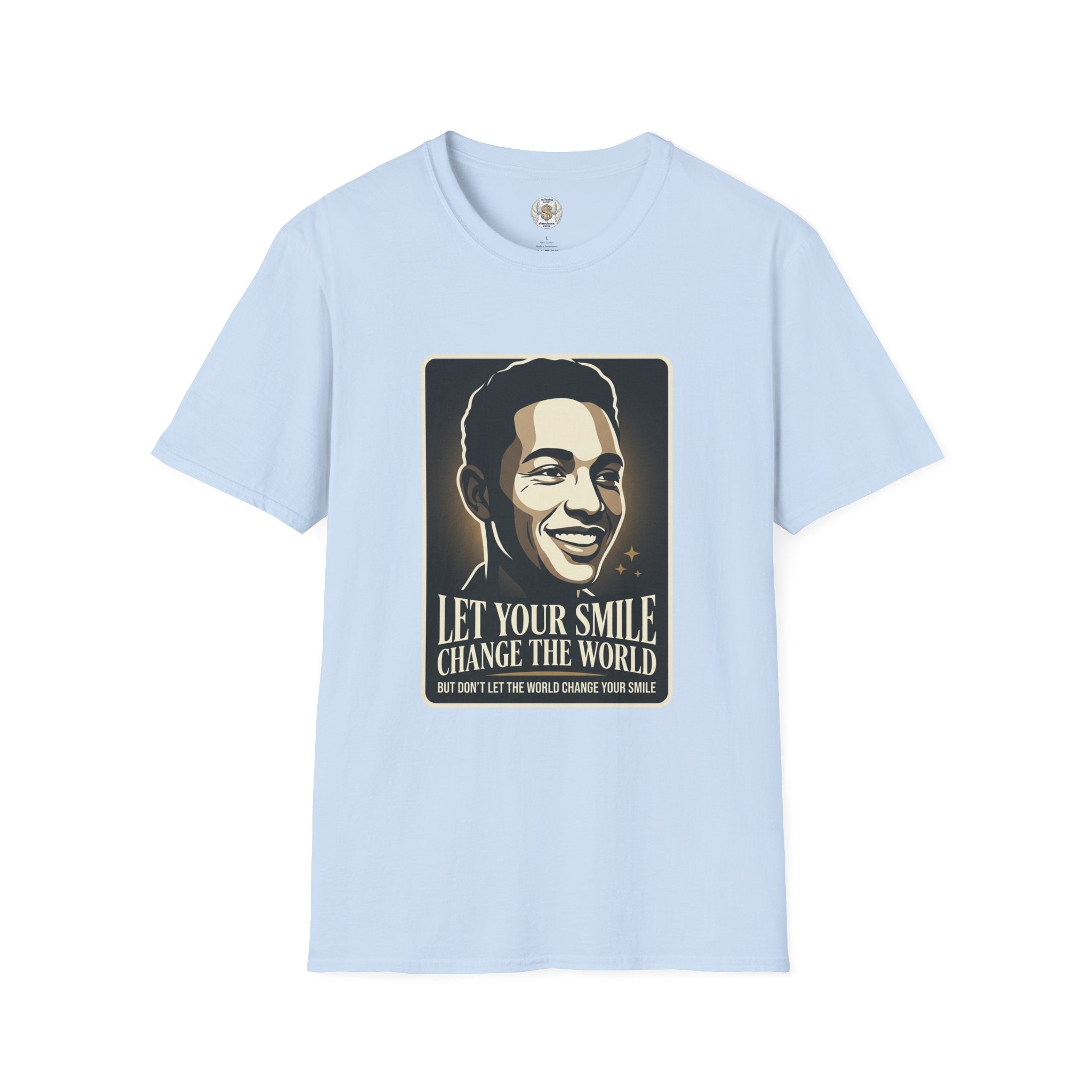 Smile Change The World T-Shirt — "Let Your Smile Change The World" Inspirational Tee