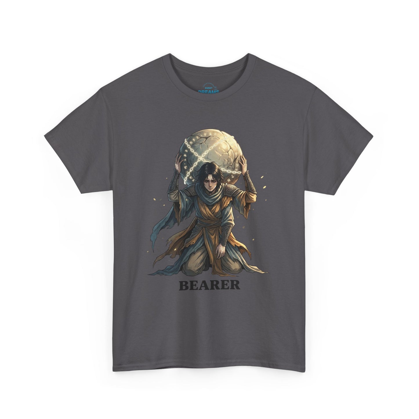 Bearer Fantasy T-Shirt — 'BEARER' Atlas‑Style Mythic Graphic Tee