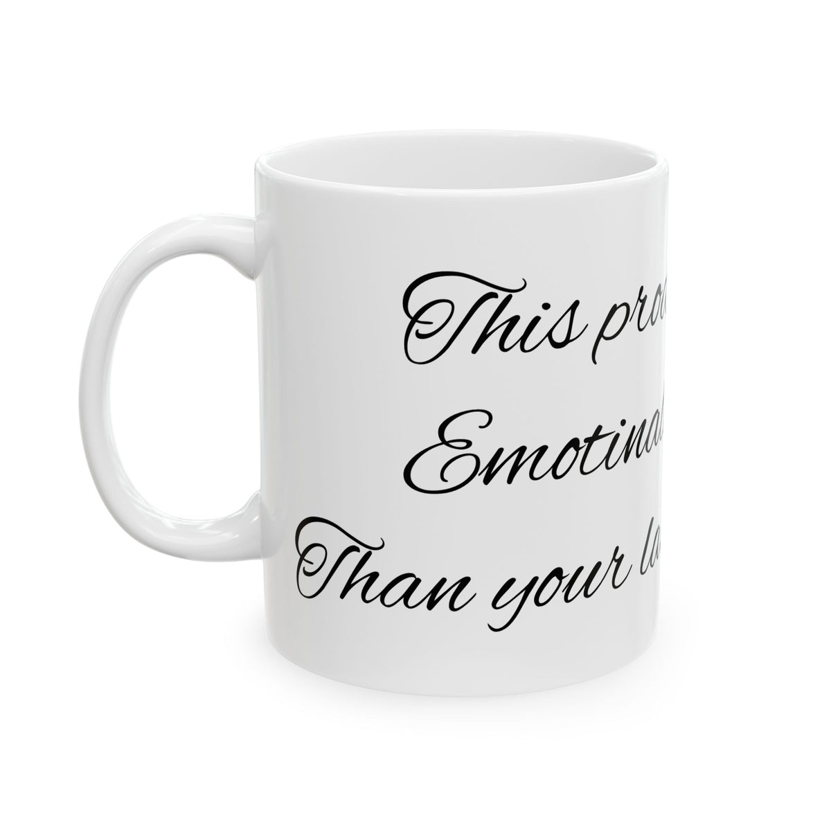 Romantic Script Ceramic Mug — "Quietly In Love" Coffee & Tea Cup (11oz/15oz)