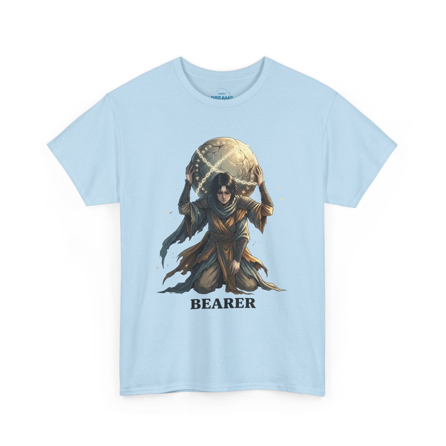 Bearer Fantasy T-Shirt — 'BEARER' Atlas‑Style Mythic Graphic Tee