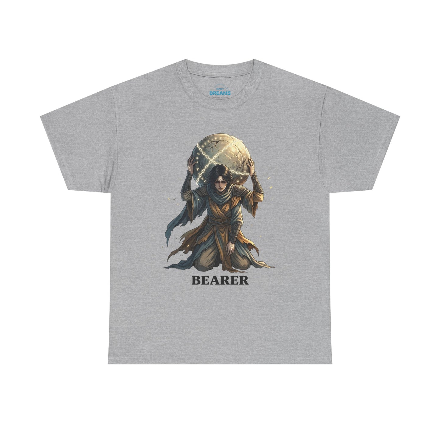 Bearer Fantasy T-Shirt — 'BEARER' Atlas‑Style Mythic Graphic Tee