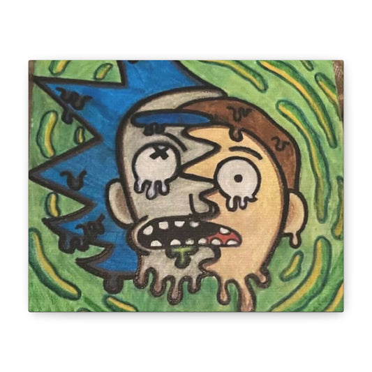 Rick N Morty Inspired Canvas