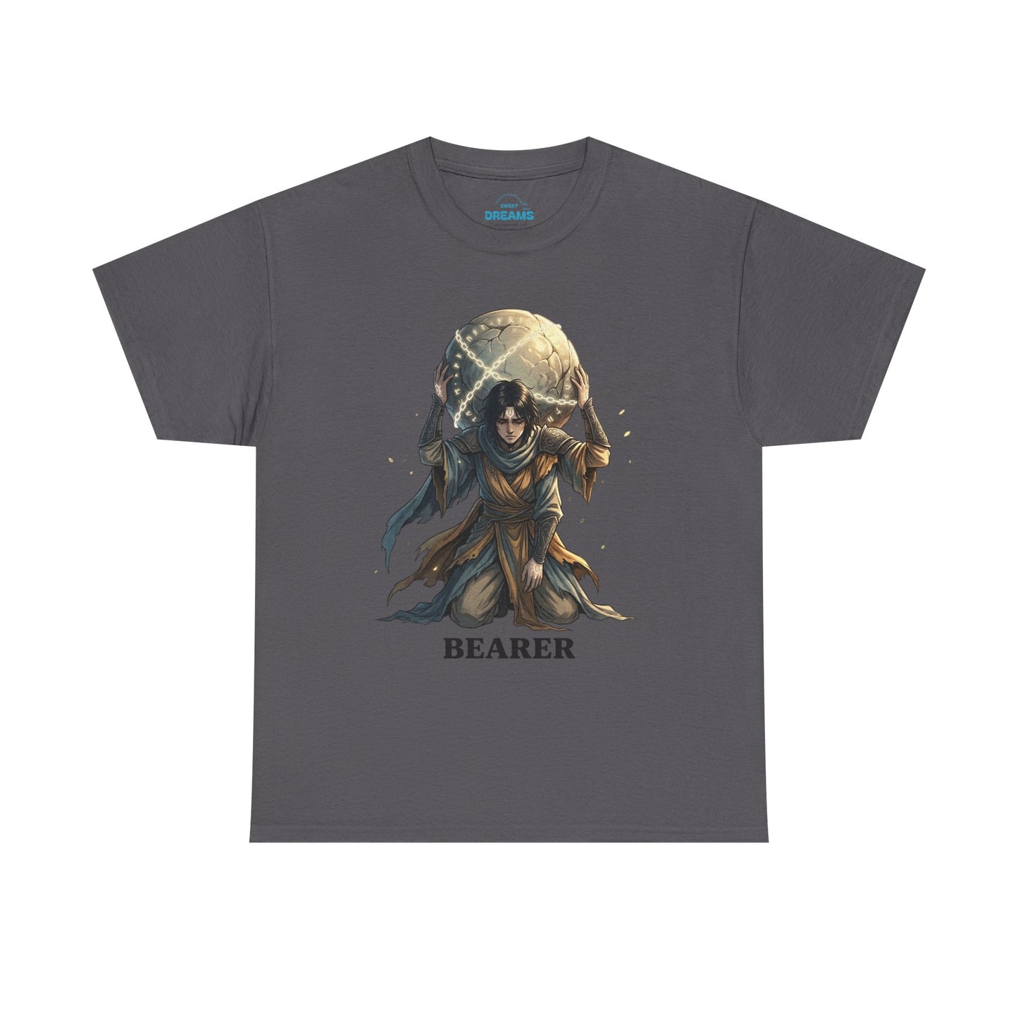 Bearer Fantasy T-Shirt — 'BEARER' Atlas‑Style Mythic Graphic Tee