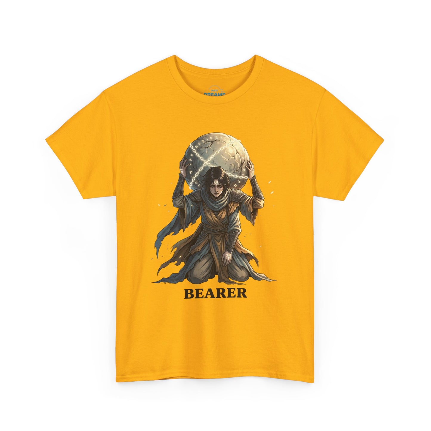 Bearer Fantasy T-Shirt — 'BEARER' Atlas‑Style Mythic Graphic Tee