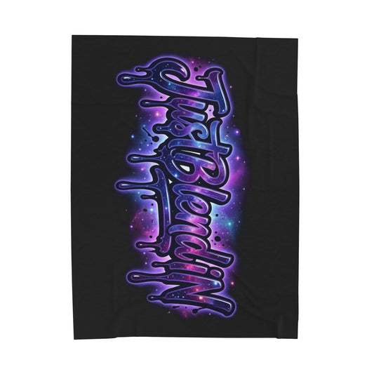 Just Blend IN Galaxy Velveteen Plush Blanket