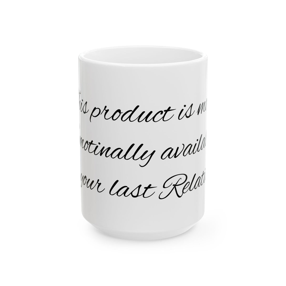 Romantic Script Ceramic Mug — "Quietly In Love" Coffee & Tea Cup (11oz/15oz)