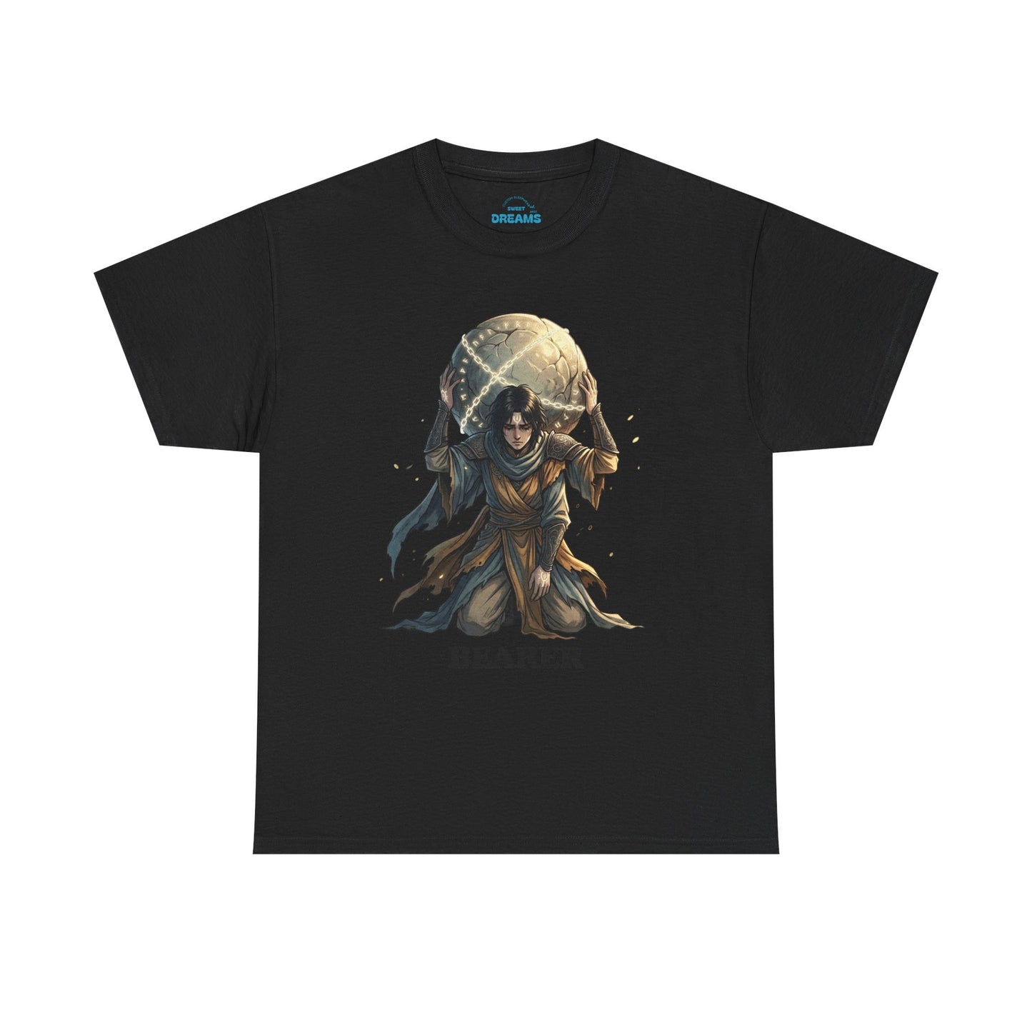 Bearer Fantasy T-Shirt — 'BEARER' Atlas‑Style Mythic Graphic Tee