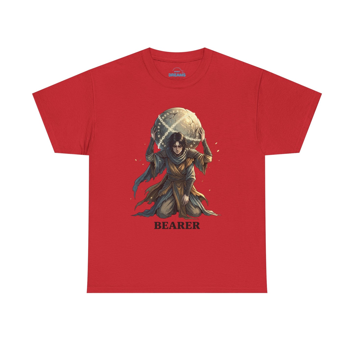 Bearer Fantasy T-Shirt — 'BEARER' Atlas‑Style Mythic Graphic Tee