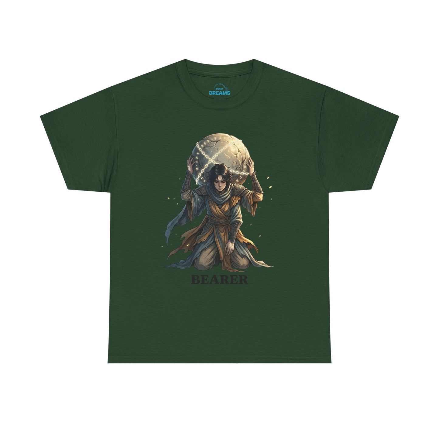 Bearer Fantasy T-Shirt — 'BEARER' Atlas‑Style Mythic Graphic Tee
