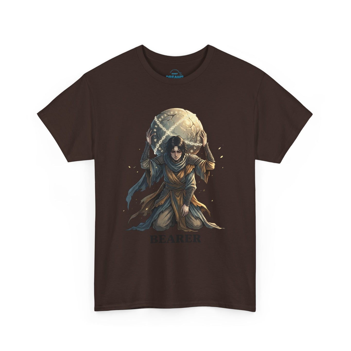 Bearer Fantasy T-Shirt — 'BEARER' Atlas‑Style Mythic Graphic Tee