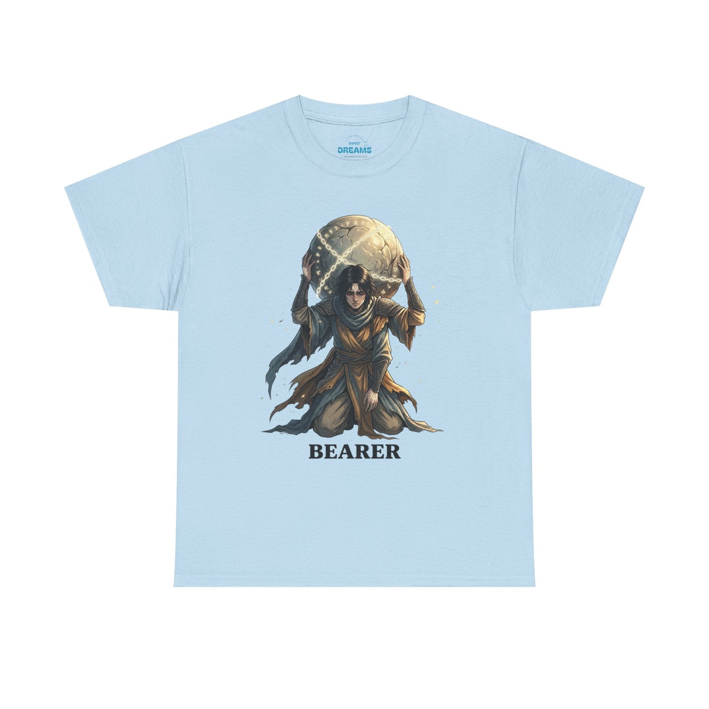 Bearer Fantasy T-Shirt — 'BEARER' Atlas‑Style Mythic Graphic Tee