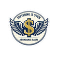 Kiss-Cut Sticker — "Suffering Is Over, Abundance Rains" Winged Dollar Emblem