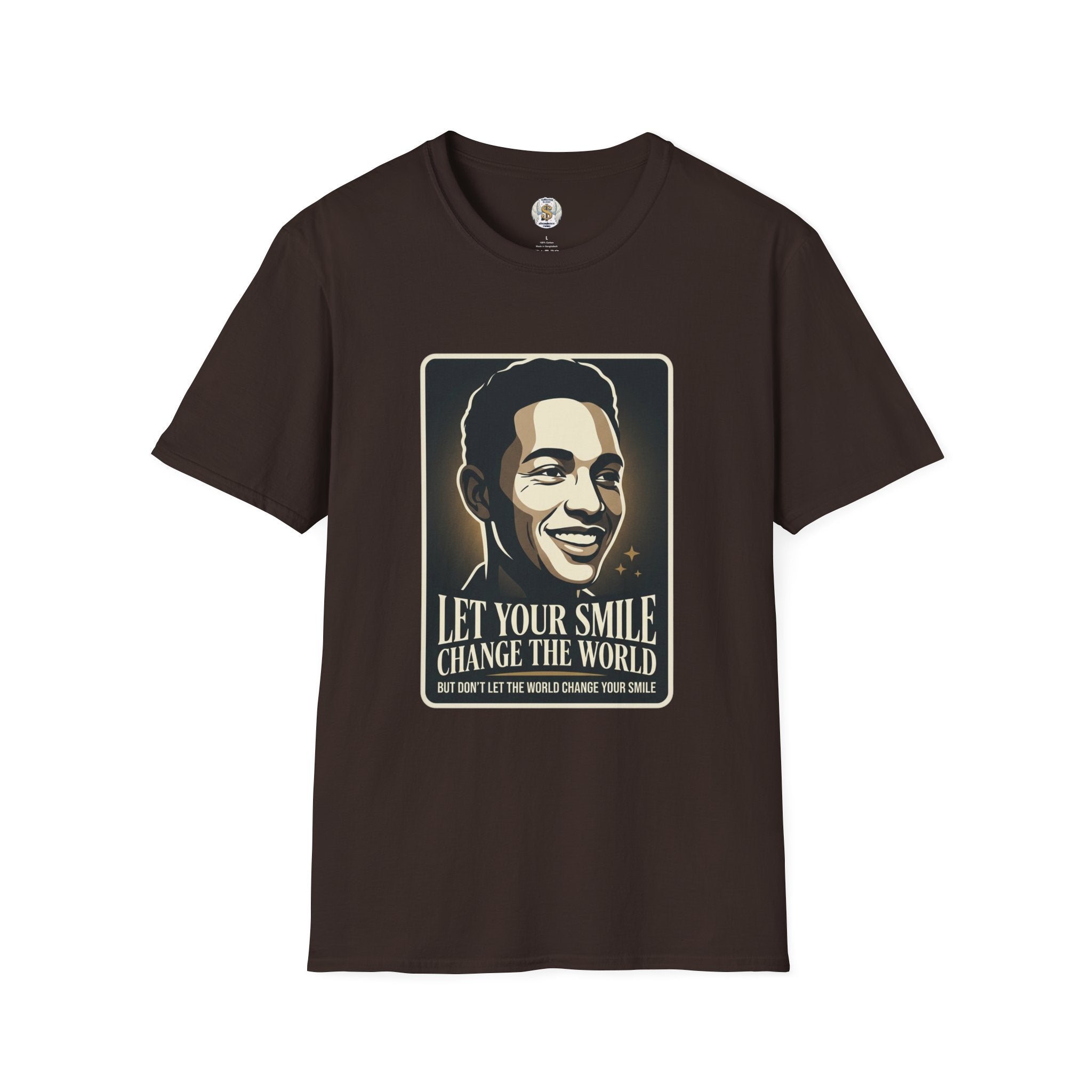 Smile Change The World T-Shirt — "Let Your Smile Change The World" Inspirational Tee