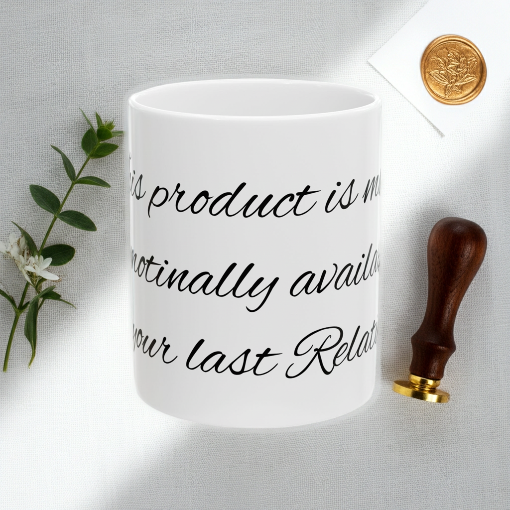 Ceramic Mug - Scripted Relationship Quote Coffee Cup (11oz, 15oz)