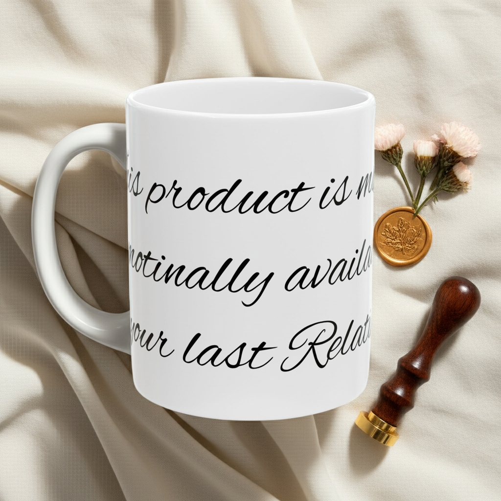 Ceramic Mug - Scripted Relationship Quote Coffee Cup (11oz, 15oz)