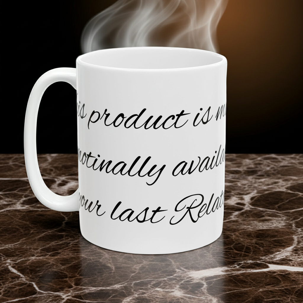 Ceramic Mug - Scripted Relationship Quote Coffee Cup (11oz, 15oz)
