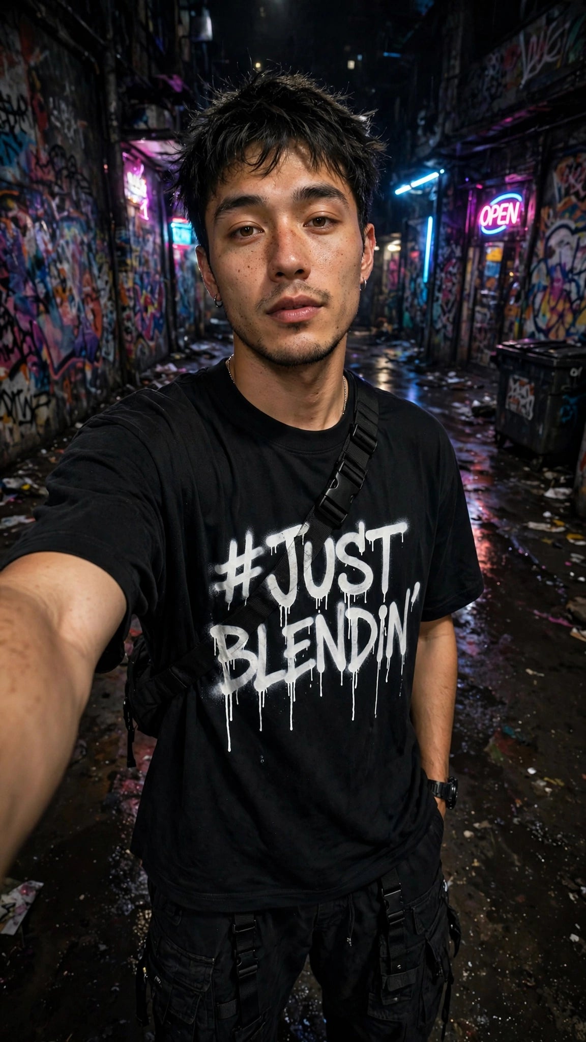 #JustBlendinIN Graphic Tee